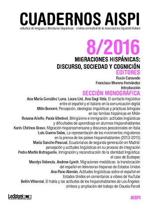 					Ver Núm. 8 (2016): Migraciones hispánicas: discurso, sociedad y cognición
				